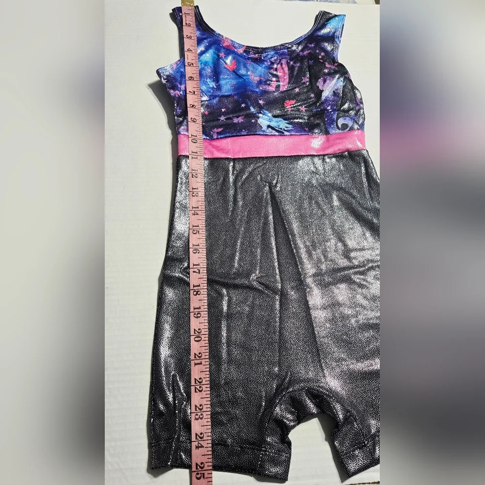 Girls Gymnastics Leotards Unitard‎ Biketard Clothes Cute Tumbling 9/10